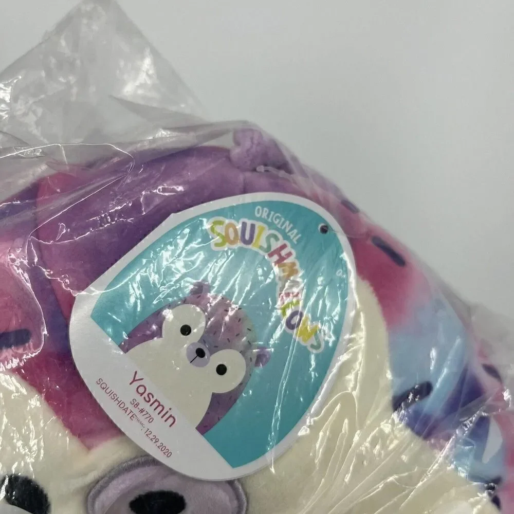 Squishmallow Yasmin The Hedgehog 8” Soft Plush Toy Kellytoy Pink Purple Aerie